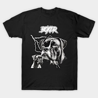 Boxer Heavy Metal Dog Lover T-Shirt